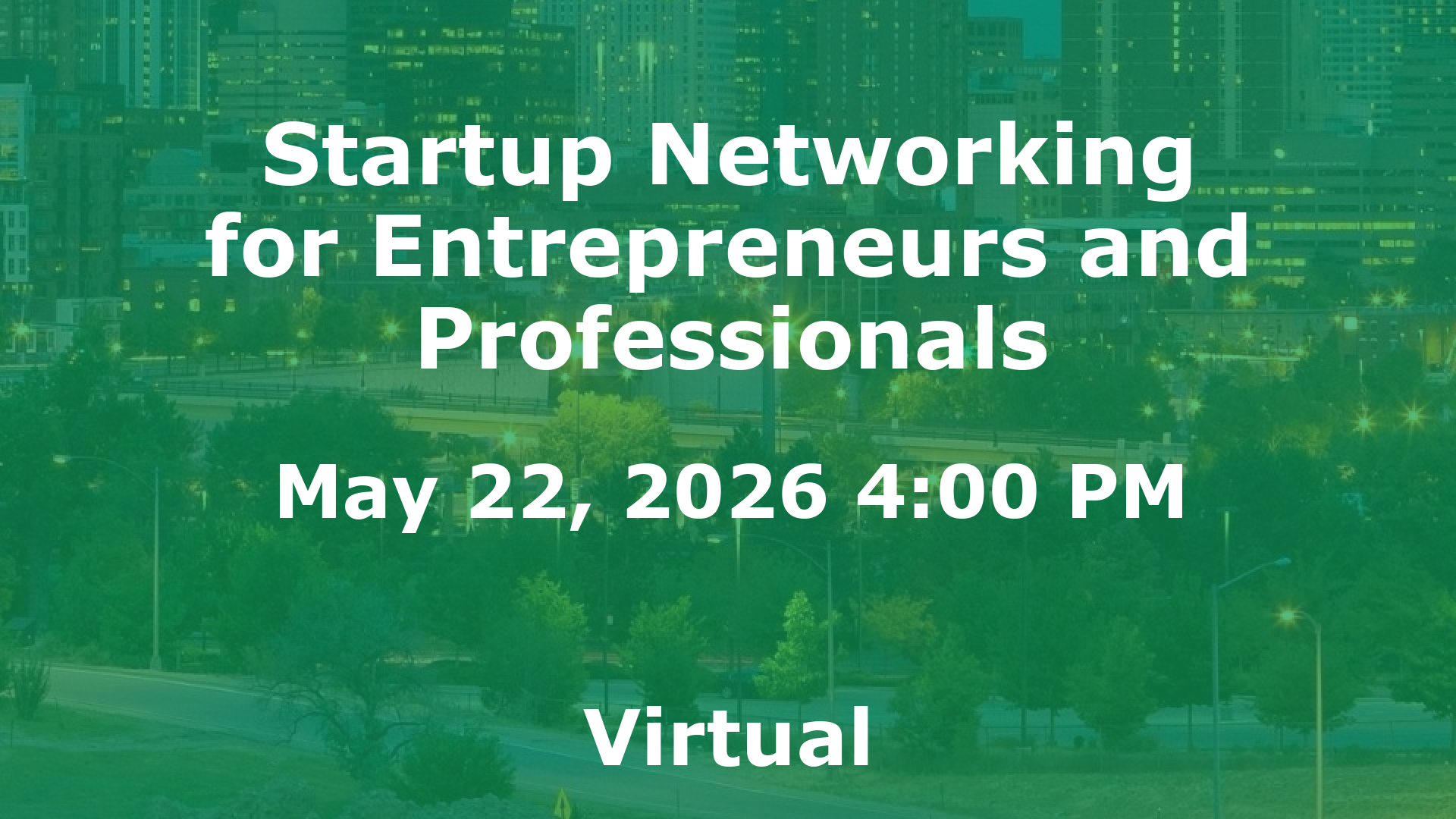Startup Networking for Entrepreneurs and Professionals event image